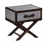 Quest Trunk Style Side Table on Stand